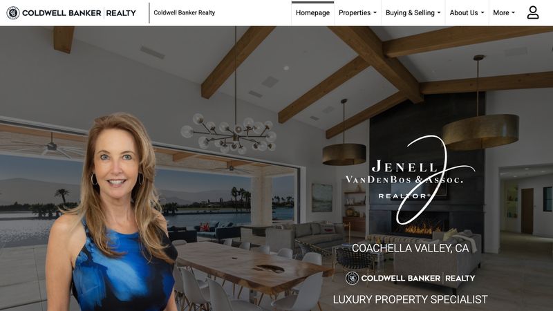 Screenshot of the jenellv.com home page